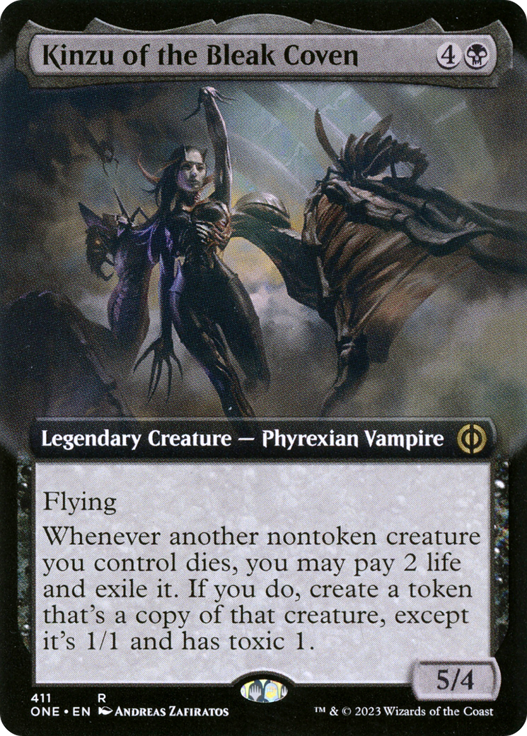 Kinzu of the Bleak Coven (Extended Art) [Phyrexia: All Will Be One] | Good Games Morley