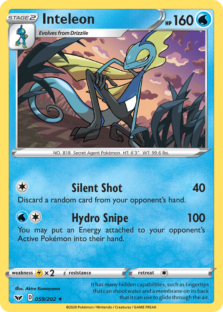 Inteleon (059/202) [Sword & Shield: Base Set] | Good Games Morley