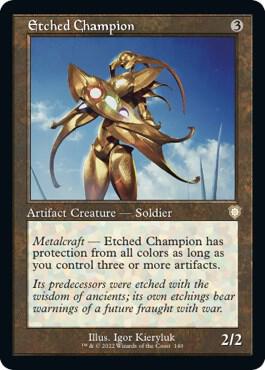 Etched Champion Retro Frame 140/40 (Commander: The Brothers' War)  | Good Games Morley