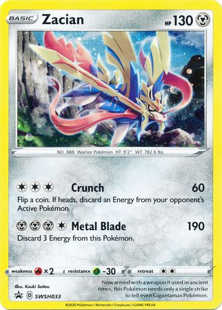 Zacian (SWSH033) [Sword & Shield: Black Star Promos] | Good Games Morley