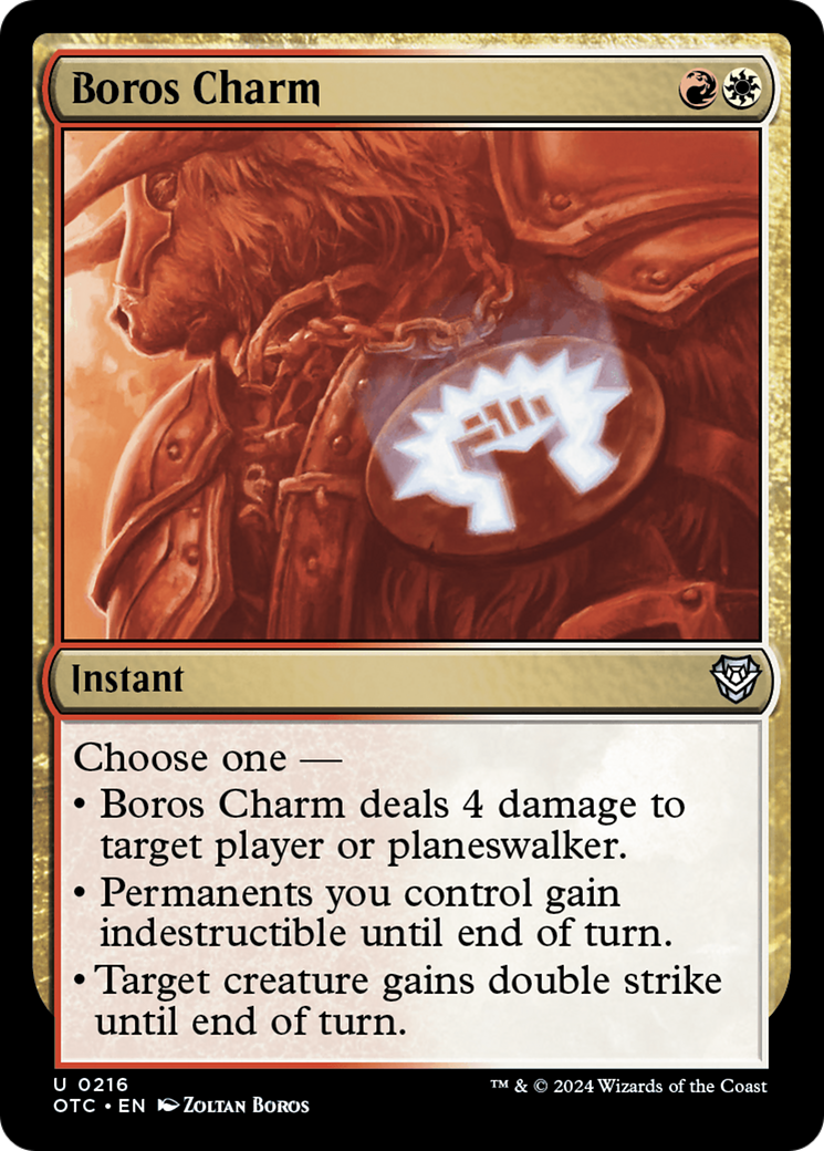 Boros Charm [Outlaws of Thunder Junction Commander] | Good Games Morley