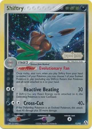 Shiftry (12/92) (Stamped) [EX: Legend Maker] | Good Games Morley