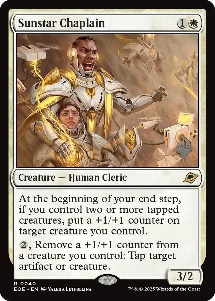 Sunstar Chaplain 40 (Promo Pack: Edge of Eternities)  | Good Games Morley