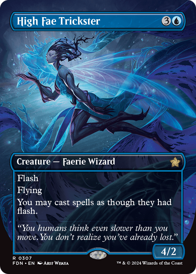 High Fae Trickster (Borderless) [Foundations] | Good Games Morley