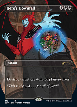 Hero's Downfall (Borderless) [Secret Lair Drop Series] | Good Games Morley