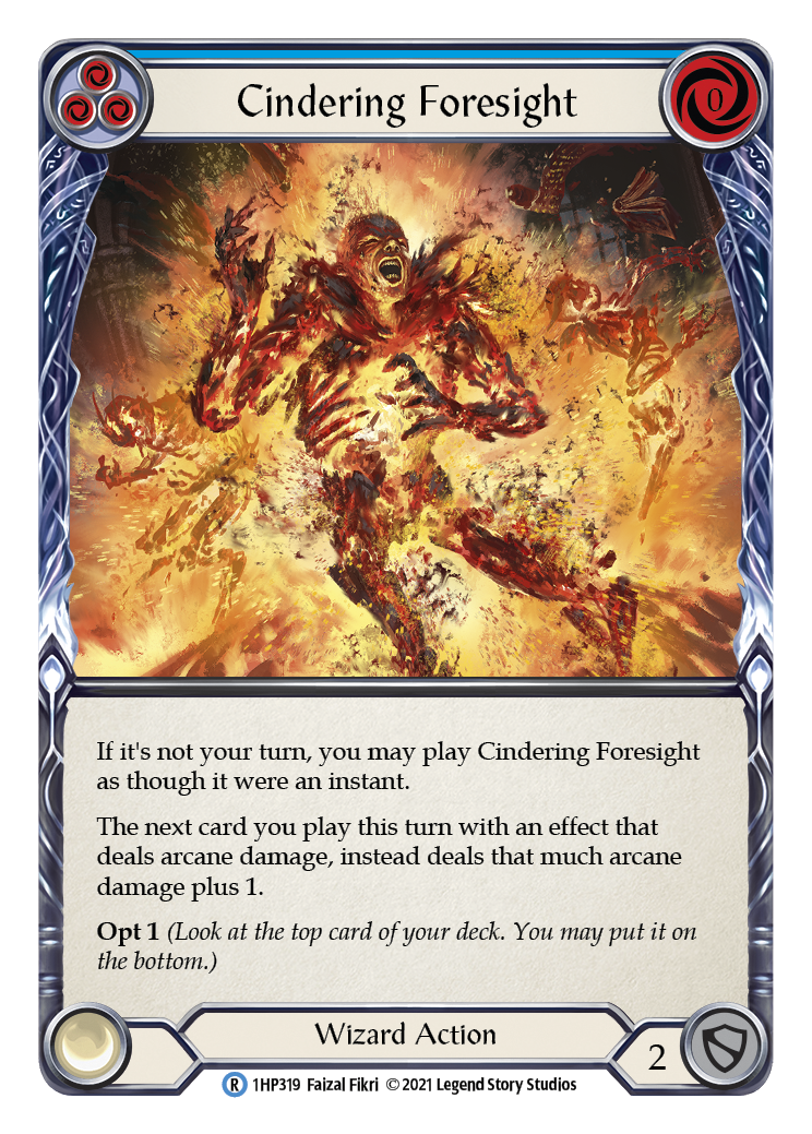 Cindering Foresight (Blue) [1HP319] (History Pack 1) | Good Games Morley
