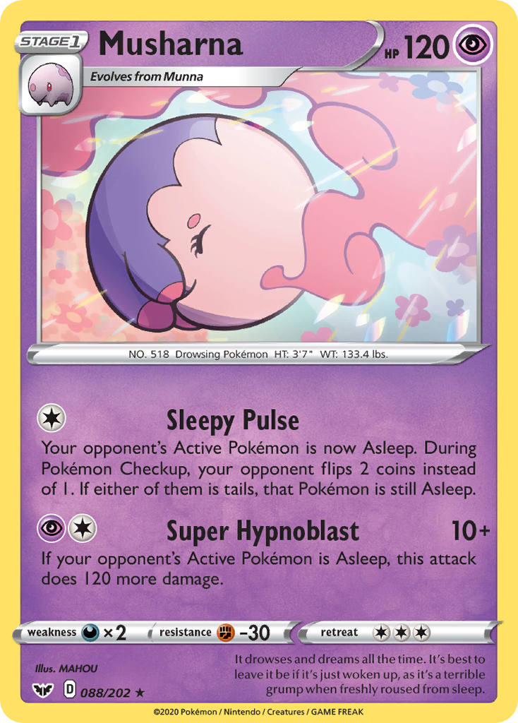 Musharna (088/202) [Sword & Shield: Base Set] | Good Games Morley