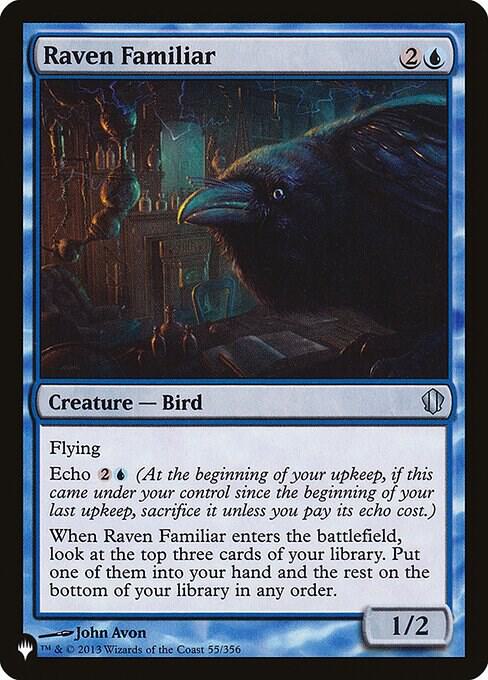 Raven Familiar C13-55/5075 (The List Reprints)  | Good Games Morley