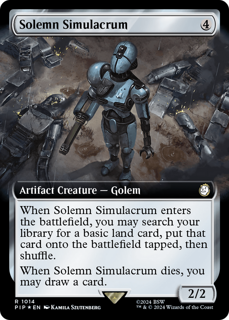 Solemn Simulacrum (Extended Art) (Surge Foil) [Fallout] | Good Games Morley