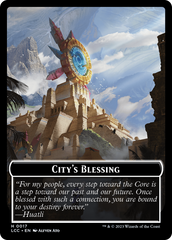 City's Blessing // Vampire (0004) Double-Sided Token [The Lost Caverns of Ixalan Commander Tokens] | Good Games Morley