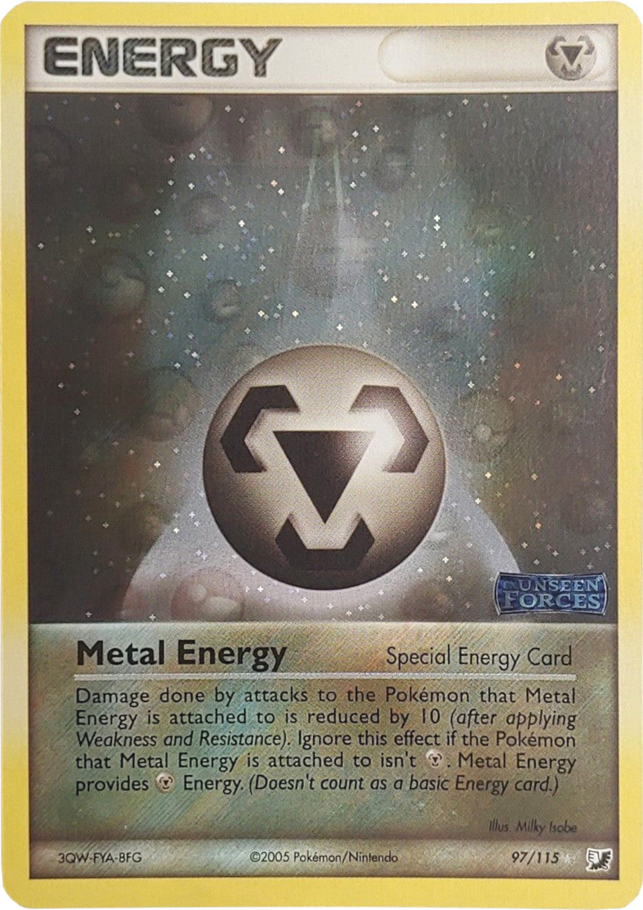 Metal Energy (97/115) (Stamped) [EX: Unseen Forces] | Good Games Morley