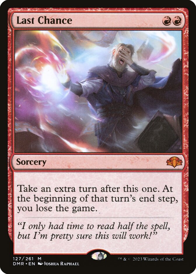 Last Chance 127/261 (Dominaria Remastered)  - Foil | Good Games Morley