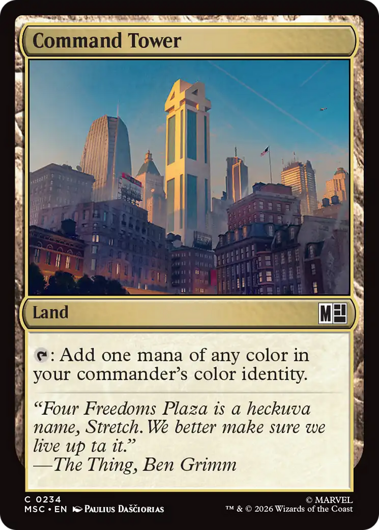 Command Tower (0234) (Surge Foil) [Marvel Super Heroes Commander] | Good Games Morley