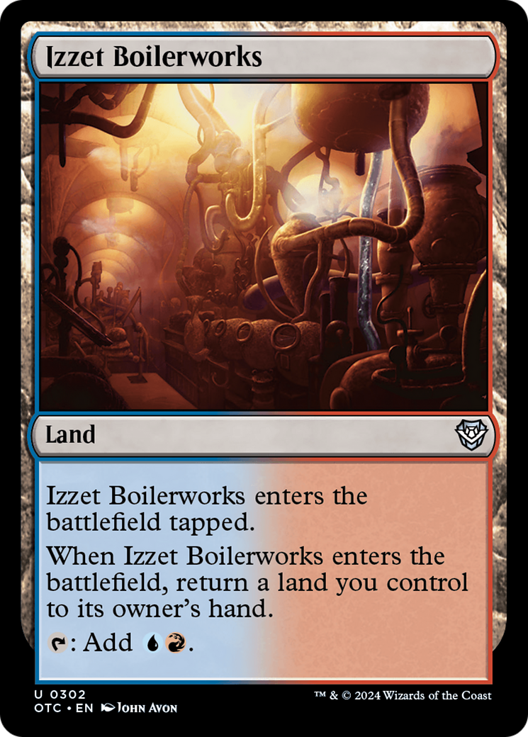 Izzet Boilerworks [Outlaws of Thunder Junction Commander] | Good Games Morley