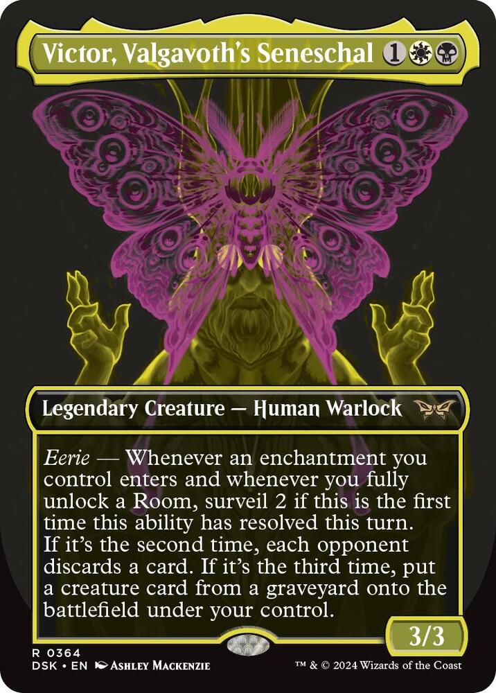 Victor, Valgavoth's Seneschal 364 (Duskmourn: House of Horror)  - Borderless Foil | Good Games Morley