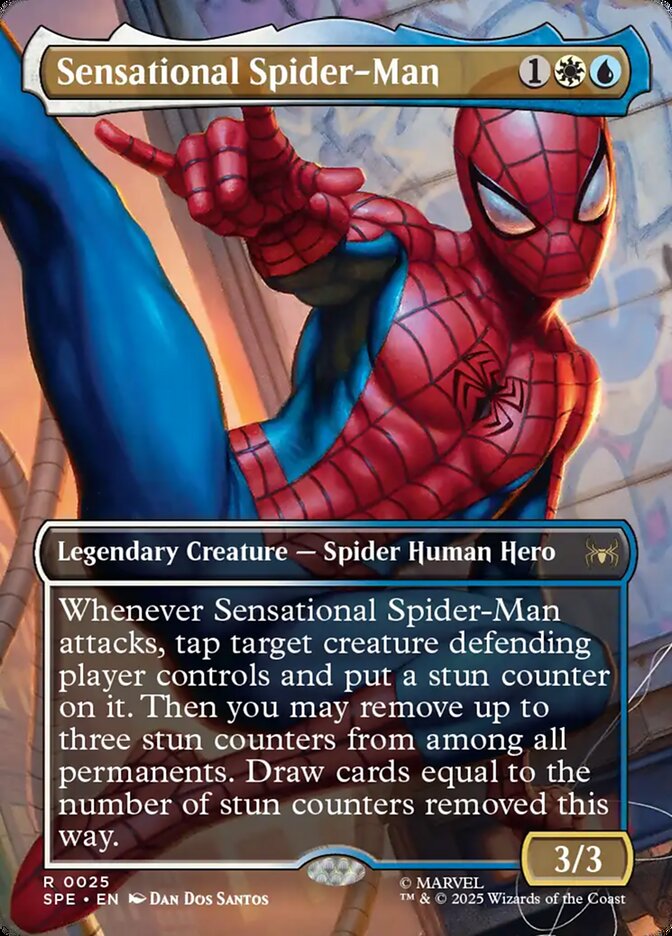 Sensational Spider-Man 25 (Marvel's Spider-Man: Eternal-Legal)  - Borderless Foil | Good Games Morley