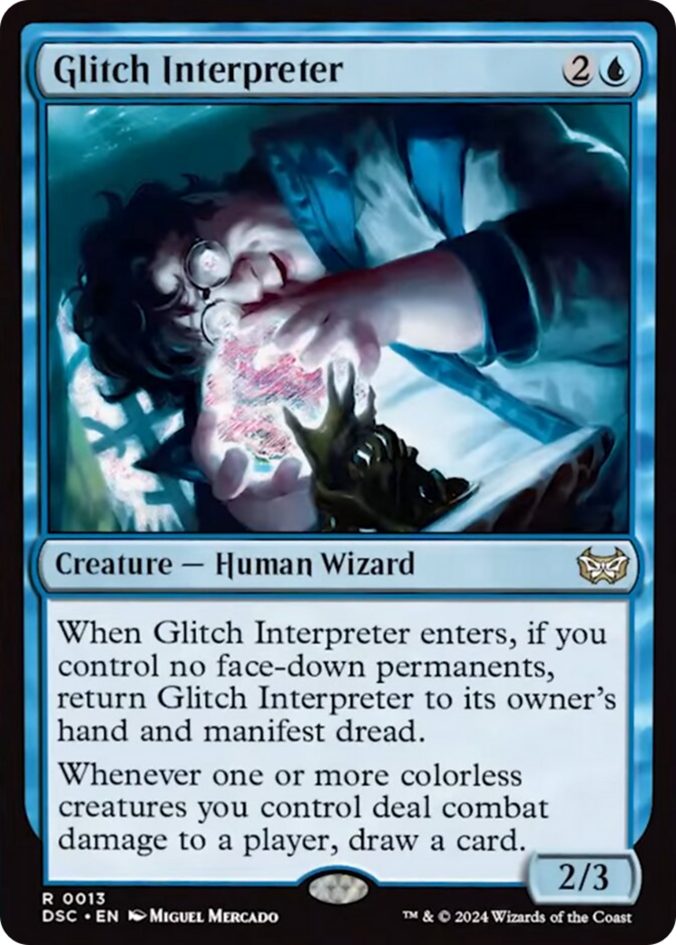 Glitch Interpreter (Extended Art) [Duskmourn: House of Horror Commander] | Good Games Morley