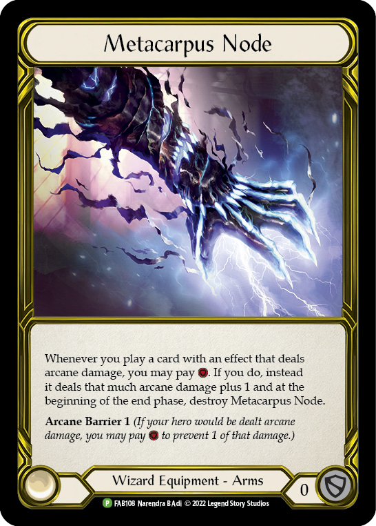 Metacarpus Node (Golden) [FAB108] (Promo)  Cold Foil | Good Games Morley
