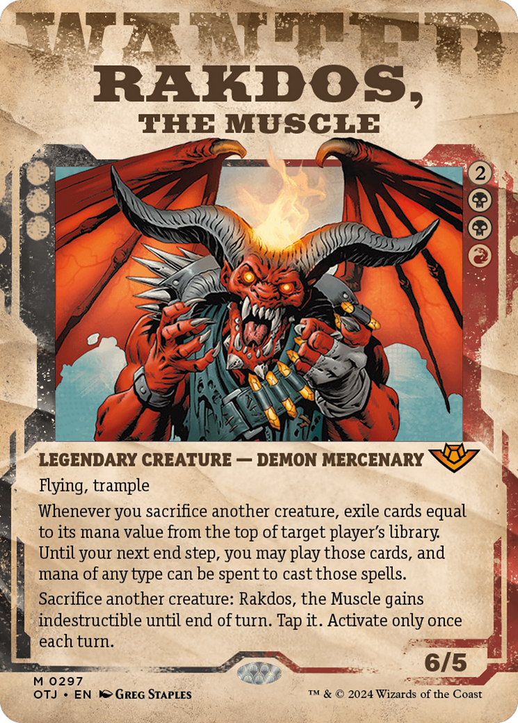 Rakdos, the Muscle (Showcase) [Outlaws of Thunder Junction] | Good Games Morley