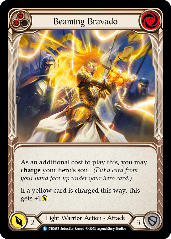 Beaming Bravado (Yellow) [DTD058] (Dusk Till Dawn)  Rainbow Foil | Good Games Morley