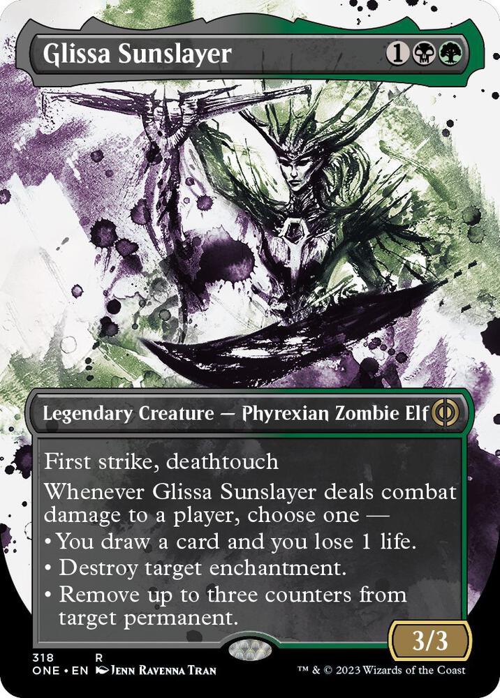 Glissa Sunslayer 318/271 (Phyrexia: All Will Be One)  - Borderless | Good Games Morley