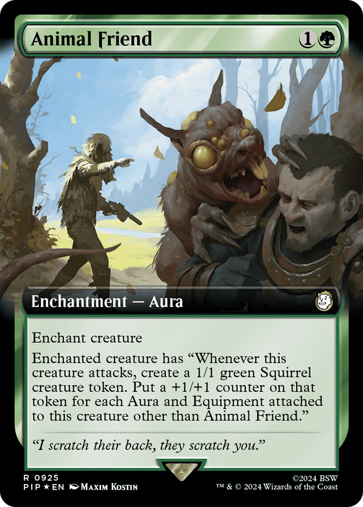 Animal Friend (Extended Art) (Surge Foil) [Fallout] | Good Games Morley