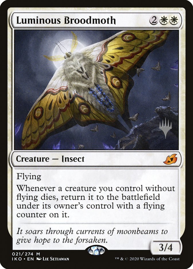 Luminous Broodmoth (Promo Pack) [Ikoria: Lair of Behemoths Promos] | Good Games Morley