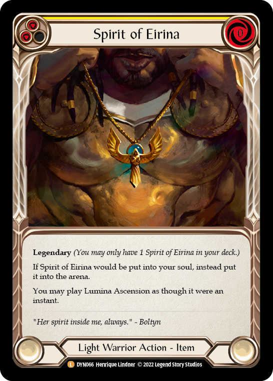 Spirit of Eirina [DYN066] (Dynasty)  Rainbow Foil | Good Games Morley