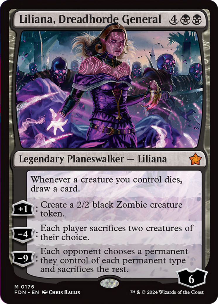 Liliana, Dreadhorde General [Foundations] | Good Games Morley