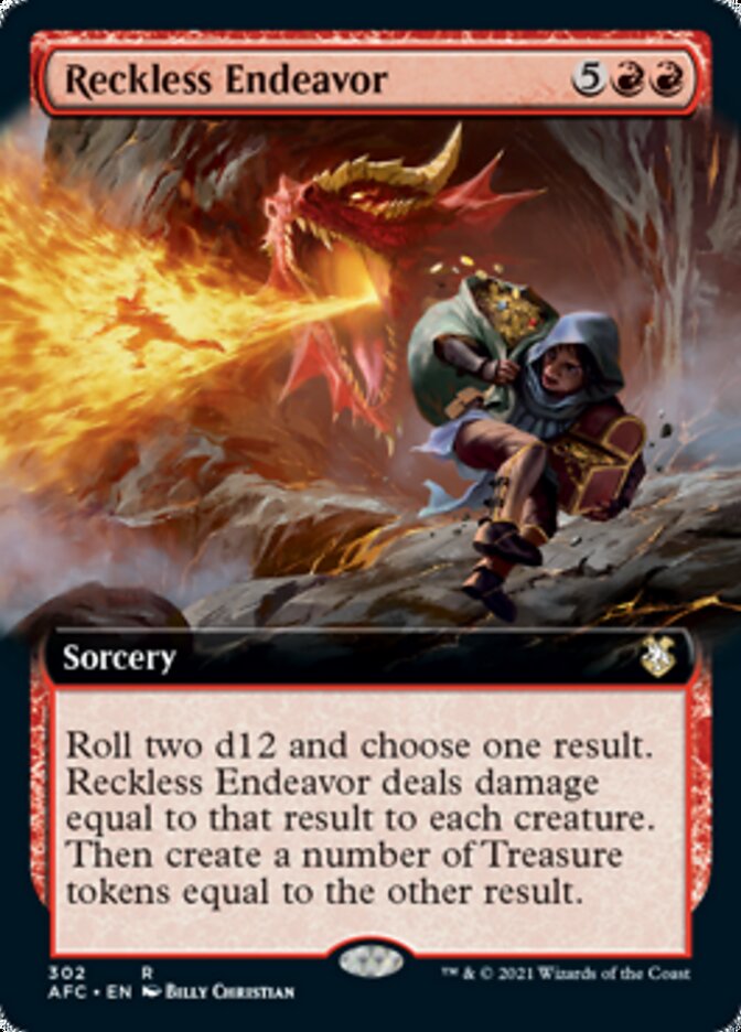 Reckless Endeavor (Extended Art) [Dungeons & Dragons: Adventures in the Forgotten Realms Commander] | Good Games Morley