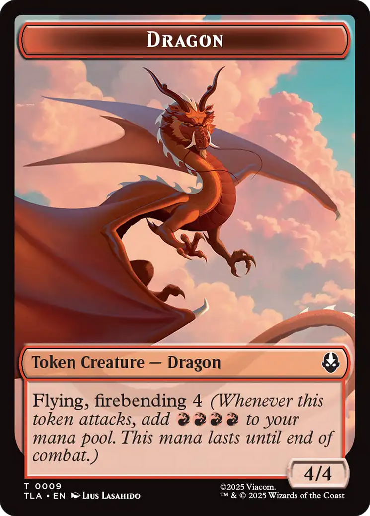 Dragon // Food (0019) Double-Sided Token [Avatar: The Last Airbender Tokens] | Good Games Morley