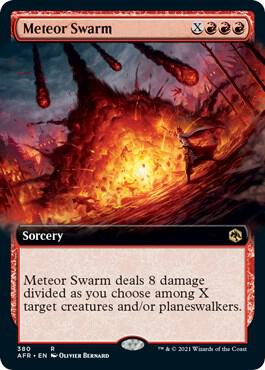Meteor Swarm Extended Art 380 (Adventures in the Forgotten Realms)  - Foil | Good Games Morley