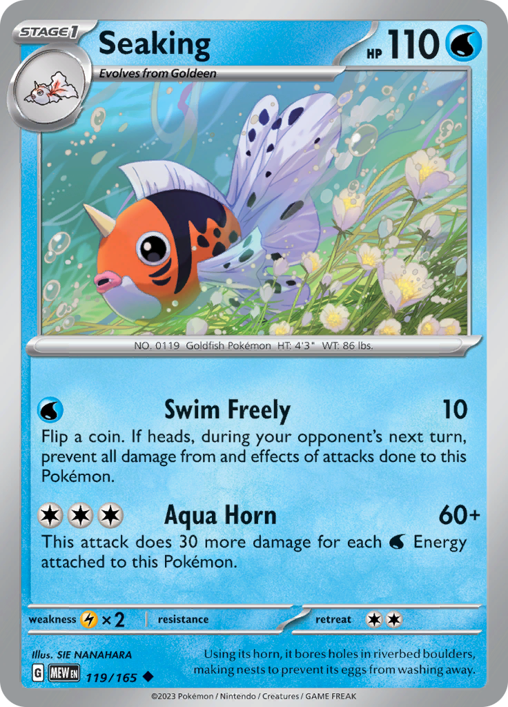 Seaking (119/165) [Scarlet & Violet 151] | Good Games Morley
