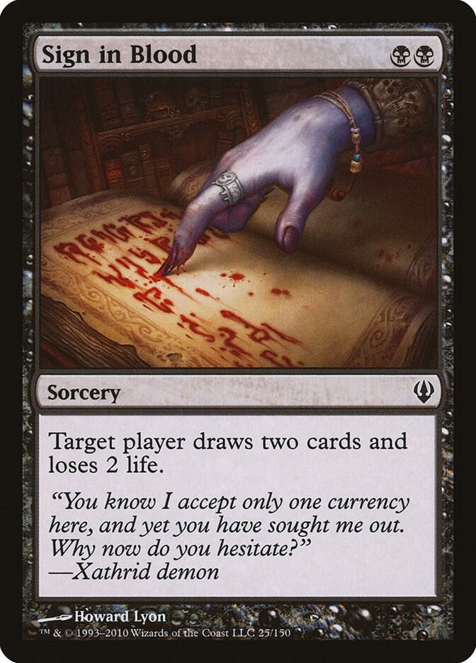 Sign in Blood 25/150 (Archenemy)  | Good Games Morley