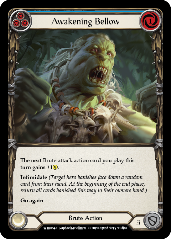 Awakening Bellow (Blue) [WTR034-C] (Welcome to Rathe)  Alpha Print Normal | Good Games Morley