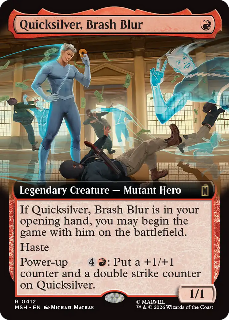 Quicksilver, Brash Blur (Extended Art) [Marvel Super Heroes] | Good Games Morley