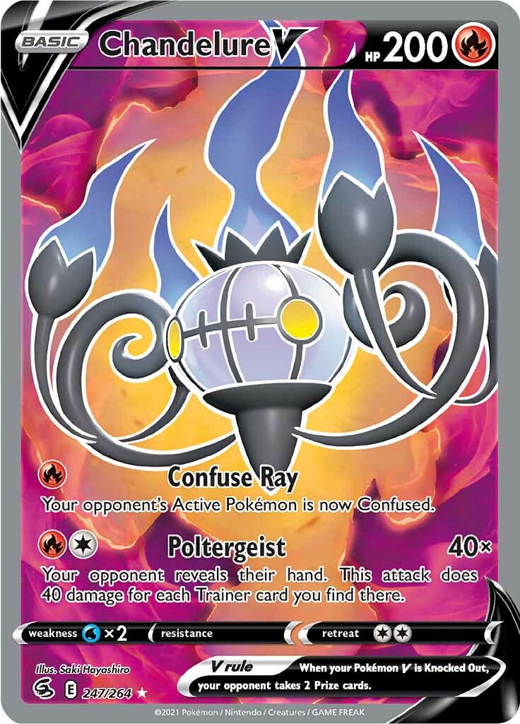 Chandelure V (247/264) [Sword & Shield: Fusion Strike] | Good Games Morley