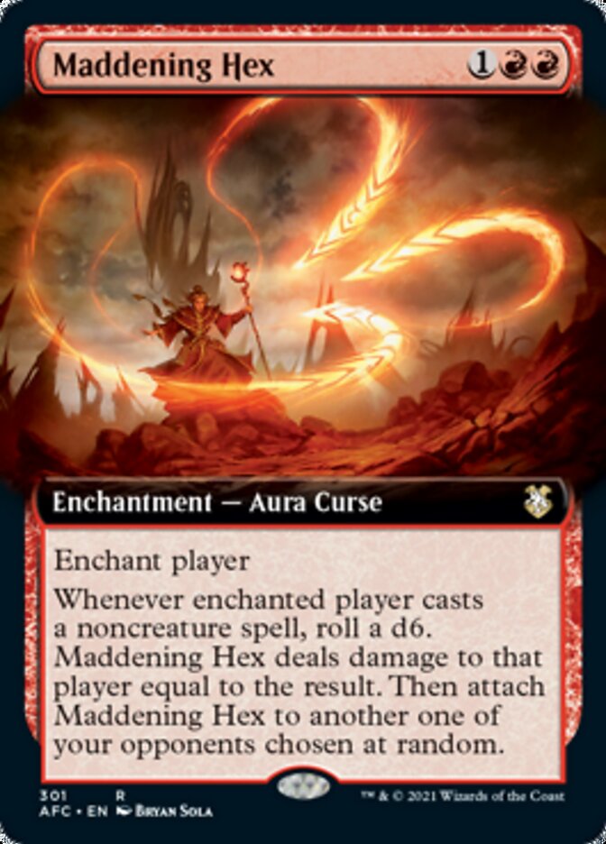 Maddening Hex (Extended Art) [Dungeons & Dragons: Adventures in the Forgotten Realms Commander] | Good Games Morley