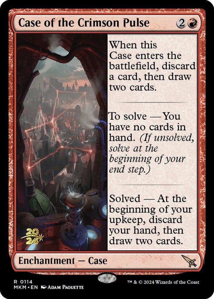 Case of the Crimson Pulse 114s/182 (Prerelease Cards)  - Foil | Good Games Morley