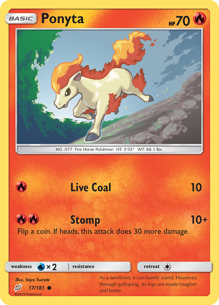 Ponyta (17/181) [Sun & Moon: Team Up] | Good Games Morley