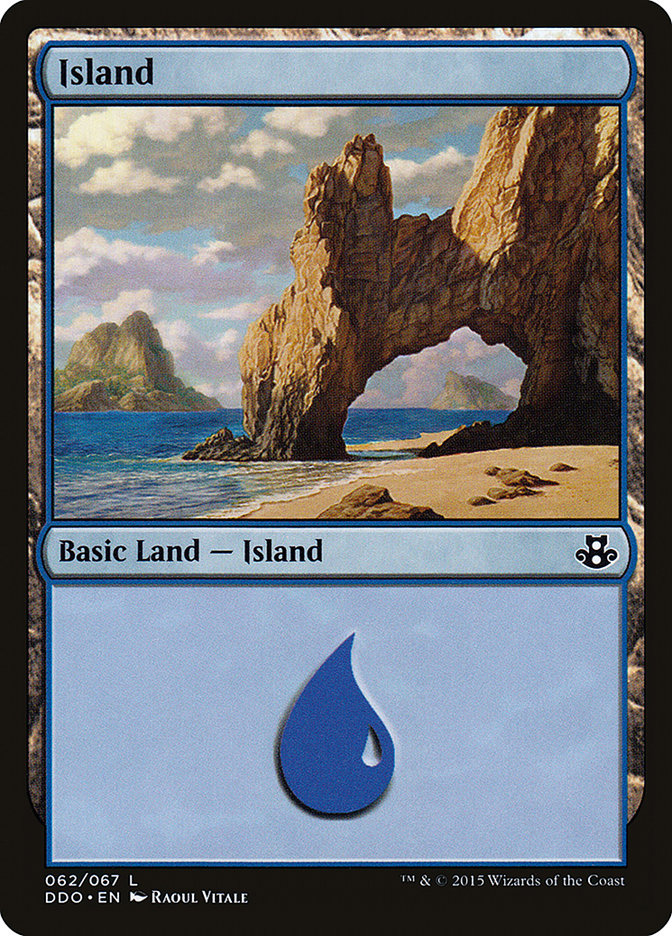 Island (62) [Duel Decks: Elspeth vs. Kiora] | Good Games Morley