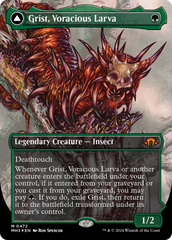Grist, Voracious Larva // Grist, the Plague Swarm (Borderless) (Textured Foil) [Modern Horizons 3] | Good Games Morley