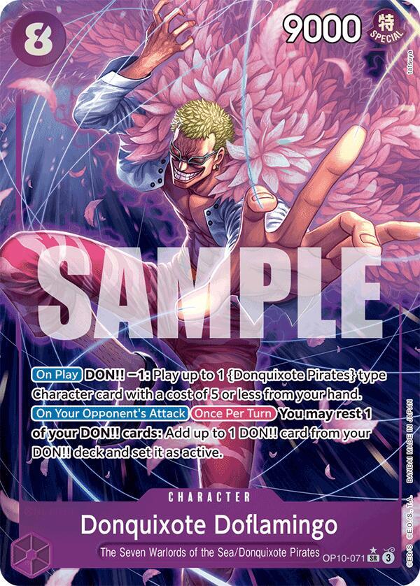 Donquixote Doflamingo OP10-071 (Royal Blood)  - Alternate Art Foil | Good Games Morley