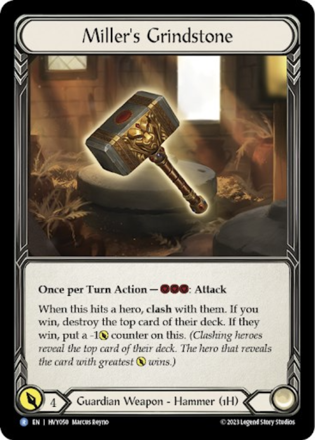 Miller's Grindstone [HVY050] (Heavy Hitters)  Cold Foil | Good Games Morley