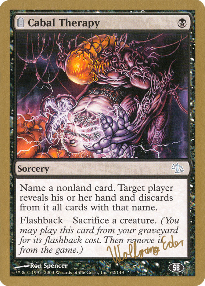 Cabal Therapy (Wolfgang Eder) (SB) [World Championship Decks 2003] | Good Games Morley