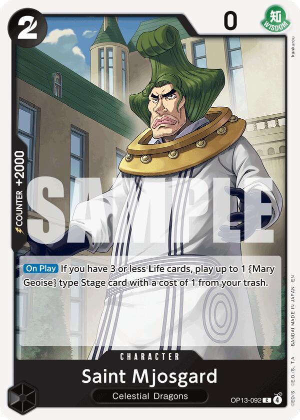 Saint Mjosgard OP13-092 (Carrying On His Will)  | Good Games Morley