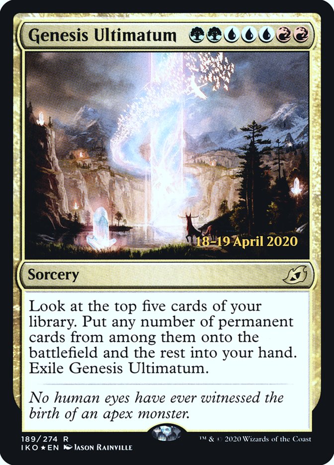 Genesis Ultimatum [Ikoria: Lair of Behemoths Prerelease Promos] | Good Games Morley