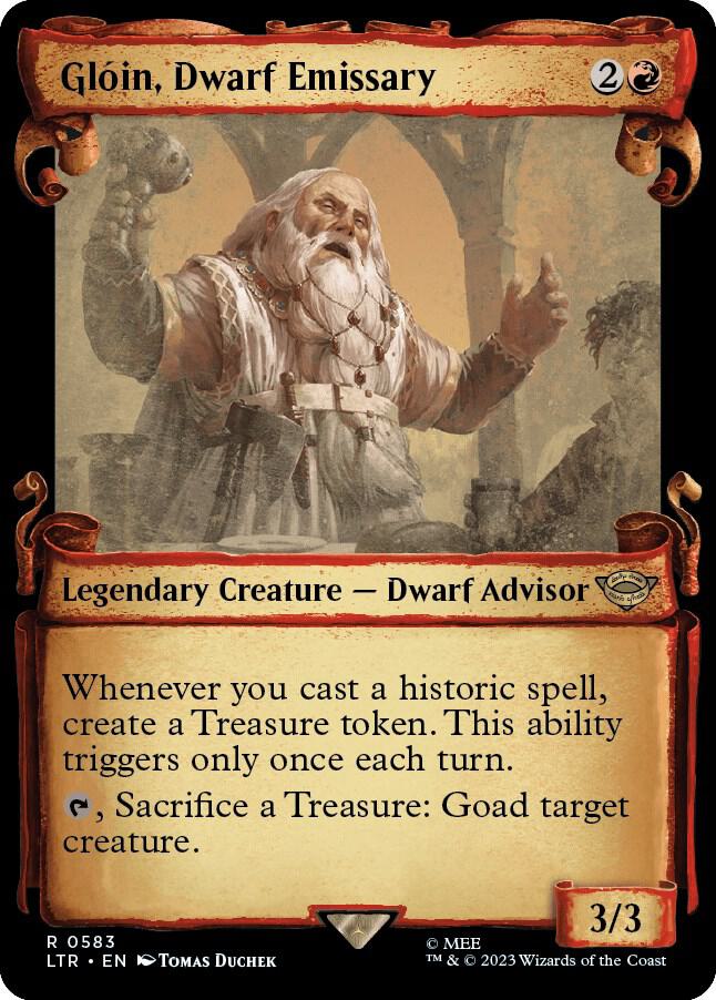 Glóin, Dwarf Emissary 583 (Universes Beyond: The Lord of the Rings: Tales of Middle-earth)  - Showcase Scroll | Good Games Morley