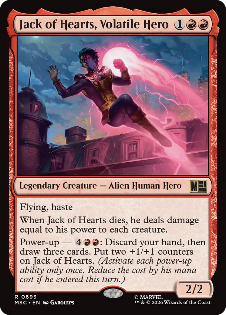 Jack of Hearts, Volatile Hero [Marvel Super Heroes Commander] | Good Games Morley