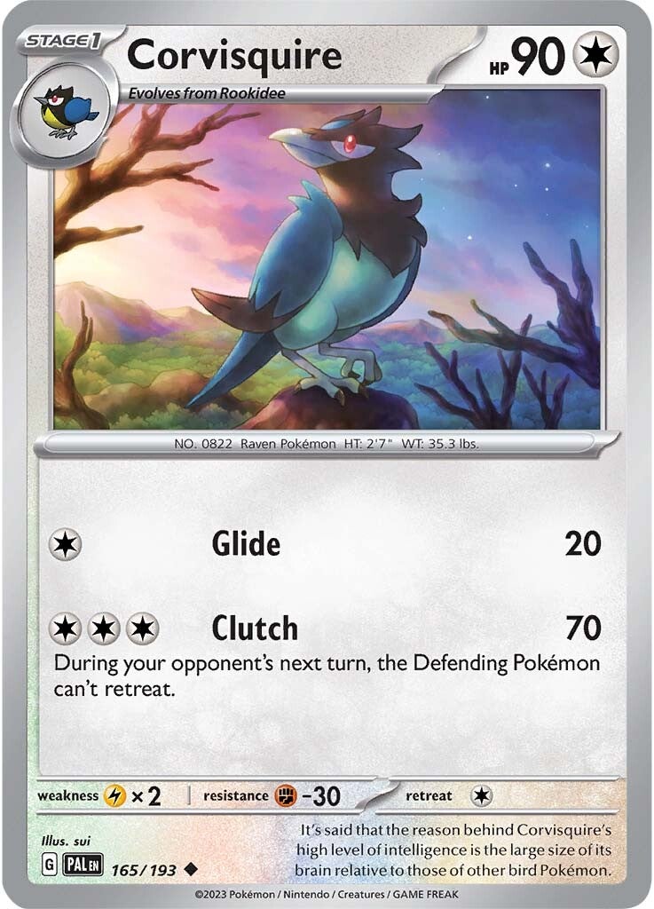 Corvisquire (165/193) [Scarlet & Violet: Paldea Evolved] | Good Games Morley